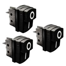 Kit 3un Botão Interruptor Liga Desliga Compatível com Lavajato Eletroplas EL1700i Kit 3un Botão Interruptor Liga Desliga Compatível com Lavajato Eletroplas EL1700i