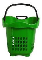 Kit 3Un Cestas 30 Litros Cestinha Mercado Com Rodinha Kit 3Un Cestas 30 Litros Cestinha Mercado Com Rodinha