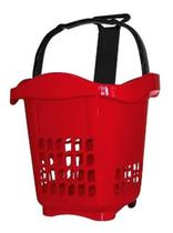 Kit 3Un Cestas 30 Litros Cestinha Mercado Com Rodinha