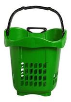 Kit 3Un Cestas 30 Litros Cestinha Mercado Com Rodinha Kit 3Un Cestas 30 Litros Cestinha Mercado Com Rodinha