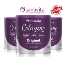 Kit 3un Colágeno Skin - Sanavita - Original - 300g