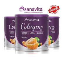 Kit 3un Colágeno Skin - Sanavita - Tangerina - 300g