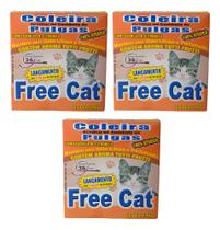 Kit 3un Coleira Antipulgas Para Gatos Free Cat Ferplast - Gatos a Partir de 2 Meses