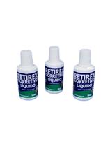 Kit 3un Corretivo Escolar Líquido 18ml Retirex cada frasco