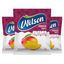 Kit 3un de Suco Em Pó Refrescante Sabor Natural Manga 350G Rende 10L Adoçado Prático Rápido