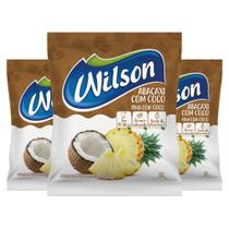 Kit 3un de Suco Em Pó Refresco Sabor Natural Abacaxi e Coco 350G Rende 10L Adoçado Prático Rápido