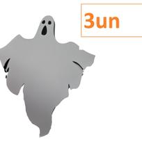 Kit 3un Decoração de Halloween Fantasma Branco em EVA - Lynx Produções artistica