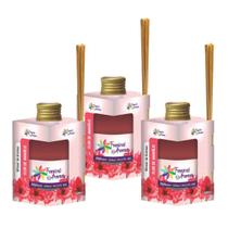 Kit 3UN Difusor De Aromas Flor De Amarílis 250ml Tropical