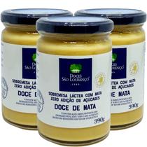 Kit 3un Doce de Nata Zero adição de Açucar SAO LOURENCO 390g Kit 3un Doce de Nata Zero adição de Açucar SAO LOURENCO 390g