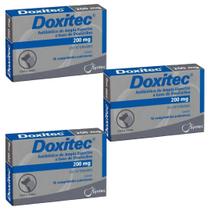 Kit 3un Doxitec 200mg C/ 16 Comprimidos P/ Cães-Gatos Syntec Kit 3un Doxitec 200mg C/ 16 Comprimidos P/ Cães-Gatos Syntec
