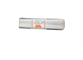 Kit 3un Elástico chato N12- 0.6mm branco de 10 metros