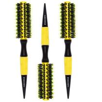 Kit 3un escova térmica cerâmica yellow m 47mm marco boni Kit 3un escova térmica cerâmica yellow m 47mm marco boni
