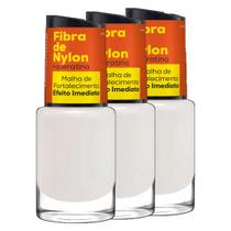 kit 3un Esmaltes Fortalecimento de Unhas 10ml - Cora