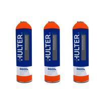 Kit 3un Fluído Refrigerante R600A Isobutano ONU 1969 420g Hulter HT6R600ARC