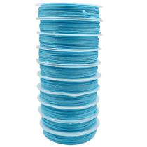 Kit 3un Linha Fio Fibra Poliamida Azul Bebê 1mm 30 Metros Kit 3un Linha Fio Fibra Poliamida Azul Bebê 1mm 30 Metros