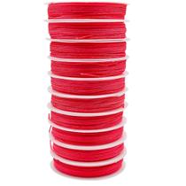 Kit 3un Linha Fio Fibra Poliamida Rosa 1mm 30 Metros Arte Kit 3un Linha Fio Fibra Poliamida Rosa 1mm 30 Metros Arte