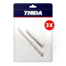 Kit 3un Luthier Rastilho e Pestana Bruto Em Osso Natural