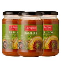 Kit 3Un Molho De Tomate Manjericão Fresco La Pastina 320G