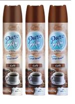Kit 3un Odorizante Puro Ar Café 350ml