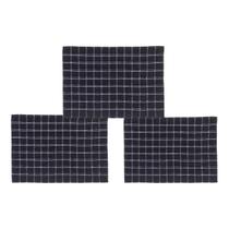 Kit 3Un Panos de Copa Preto 45cm x 65cm-Jolitex Ternille Kit 3Un Panos de Copa Preto 45cm x 65cm-Jolitex Ternille