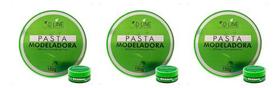 Kit 3un Pasta Modeladora Para Cabelos Incolor 150g 3d Line