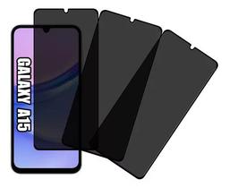 Kit 3UN Película 3D Privacidade para Samsung Galaxy A15
