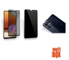 Kit 3UN - Película 3D Privacidade + Película Cerâmica Fosca Privacidade + Película de Câmera Para Samsung Galaxy A05