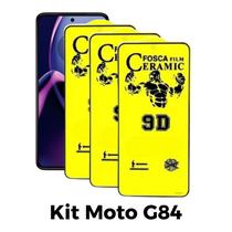 Kit 3UN Película Cerâmica Fosca para Motorola Moto G84