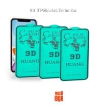 Kit 3UN Película de Cerâmica Flexível para Iphone 13 Mini