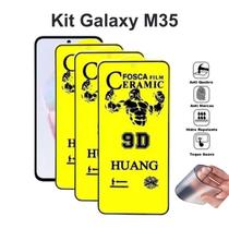 Kit 3UN Película Fosca de Cerâmica Flexível para Samsung Galaxy M35 5G