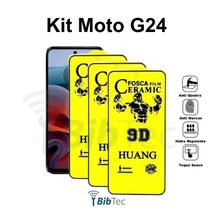 Kit 3UN Película Protetora de Cerâmica Fosca para Motorola Moto G24