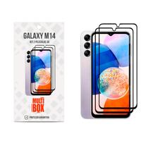 Kit 3UN Películas 3D Vidro Premium para Samsung Galaxy M14 Full Glass