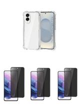 Kit 3UN Películas Fosca Privativa + Capinha Silicone TPU Para Galaxy S25 EDGE Kit 3UN Películas Fosca Privativa + Capinha Silicone TPU Para Galaxy S25 EDGE