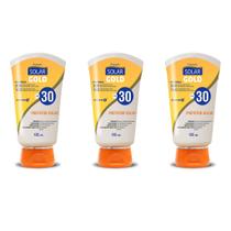 Kit 3un Protetor Solar Corporal FPS 30 Proteção Diária 125ml Solar Gold Kit 3un Protetor Solar Corporal FPS 30 Proteção Diária 125ml Solar Gold