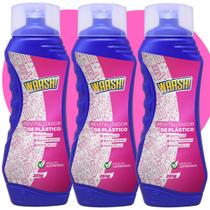 Kit 3un Revitalizador de Plastico Radiex Waash Proteção UV Brilho