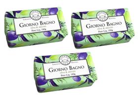 Kit 3un Sabonete em Barra Oliva e Alecrim Giorno Bagno 180g Kit 3un Sabonete em Barra Oliva e Alecrim Giorno Bagno 180g
