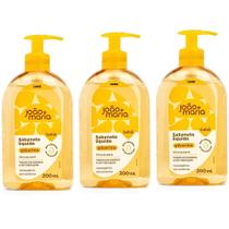 Kit 3un sabonete liquido 200ml joão e maria - cimed