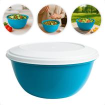 Kit 3un Saladeira Oval Plástica Grande 28cm 4,6L Atóxica Livre de BPA P/ Alimentos Quentes ou Frios Kit 3un Saladeira Oval Plástica Grande 28cm 4,6L Atóxica Livre de BPA P/ Alimentos Quentes ou Frios