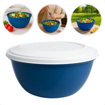 Kit 3un Saladeira Oval Plástica Grande 28cm 4,6L Atóxica Livre de BPA P/ Alimentos Quentes ou Frios Kit 3un Saladeira Oval Plástica Grande 28cm 4,6L Atóxica Livre de BPA P/ Alimentos Quentes ou Frios