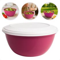 Kit 3un Saladeira Oval Plástica Grande 28cm 4,6L Atóxica Livre de BPA P/ Alimentos Quentes ou Frios Kit 3un Saladeira Oval Plástica Grande 28cm 4,6L Atóxica Livre de BPA P/ Alimentos Quentes ou Frios