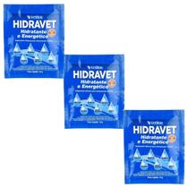 Kit 3un Suplemento Hidratante e Energético Hidravet 10g