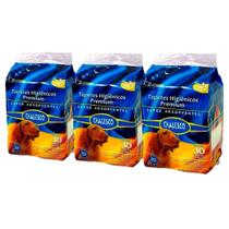 Kit 3Un Tapete Higiênico Chalesco 60X90Cm 30 Unidades