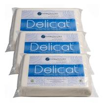 Kit 3un Travesseiro Espuma Delicat Macio Adaptável Confortável Antialérgico Antiácaro Kit 3un Travesseiro Espuma Delicat Macio Adaptável Confortável Antialérgico Antiácaro