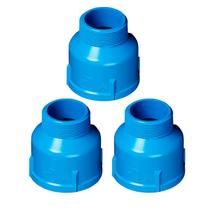 Kit 3und Adaptador de Redução Soldável BSA PN125 75mm X 1.1/2" p/ Irrigação Resistente Alta Vedação