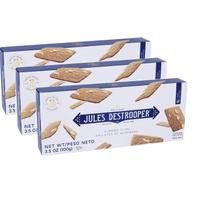 Kit 3Und Biscoito Belga Jules Destrooper Almond Thins 100G