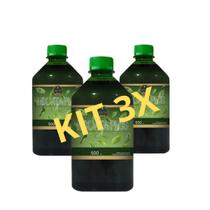 Kit 3und cha digestivo amargo mix vita plus 500 ml cha verde cadore