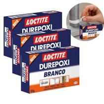 Kit 3und Durepoxi Branco Metal Veda Solda Molda 50g Loctite Kit 3und Durepoxi Branco Metal Veda Solda Molda 50g Loctite