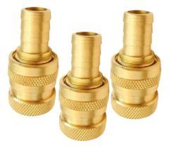 Kit 3und Engate Rapido Para Agua Garden 3/4 X1/2 Latão