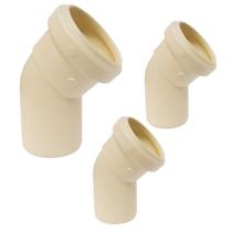 Kit 3Und Joelho 50mm 45º p/ Esgoto Série Normal Amanco PVC Kit 3Und Joelho 50mm 45º p/ Esgoto Série Normal Amanco PVC