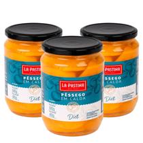Kit 3Und Pessego Em Calda Diet La Pastina Grego 410G Kit 3Und Pessego Em Calda Diet La Pastina Grego 410G
